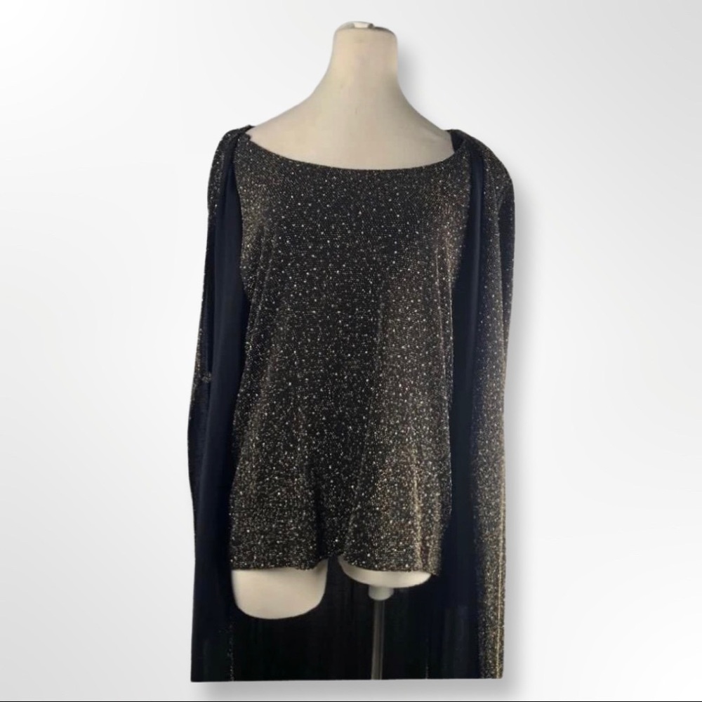 Black and gold long length blazer jacket dress